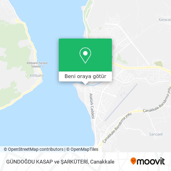 GÜNDOĞDU KASAP ve ŞARKÜTERİ harita
