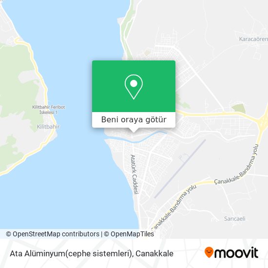 Ata Alüminyum(cephe sistemleri) harita