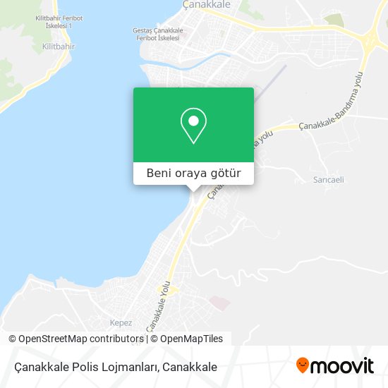 Çanakkale Polis Lojmanları harita