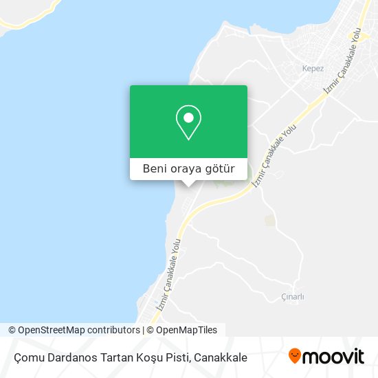 Çomu Dardanos Tartan Koşu Pisti harita