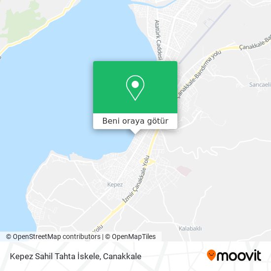 Kepez Sahil Tahta İskele harita