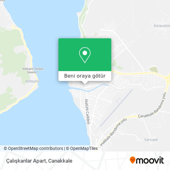 Çalışkanlar Apart harita