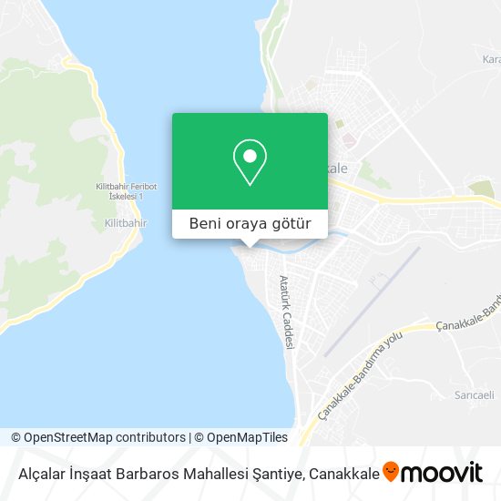 Alçalar İnşaat Barbaros Mahallesi Şantiye harita