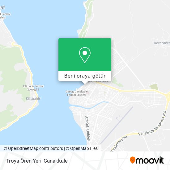 Troya Ören Yeri harita
