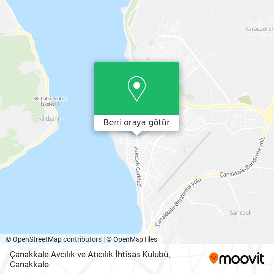 Çanakkale Avcılık ve Atıcılık İhtisas Kulubü harita
