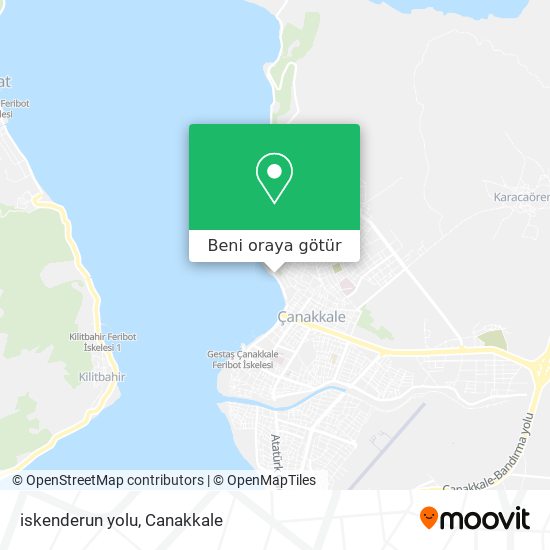 iskenderun yolu harita