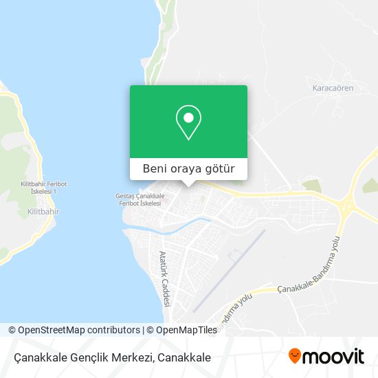 Çanakkale Gençlik Merkezi harita
