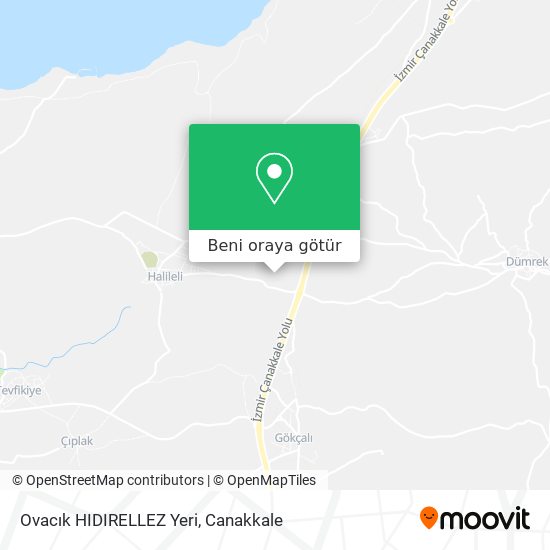 Ovacık HIDIRELLEZ Yeri harita