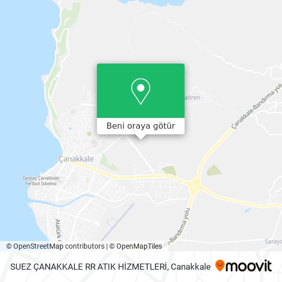 SUEZ ÇANAKKALE RR ATIK HİZMETLERİ harita