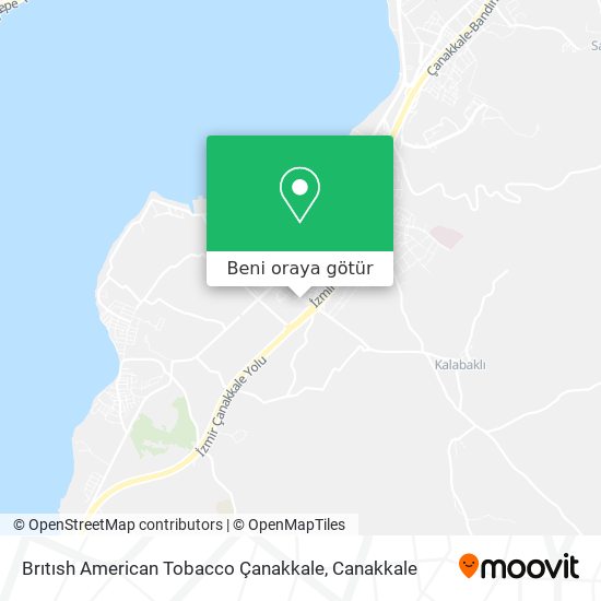 Brıtısh American Tobacco Çanakkale harita