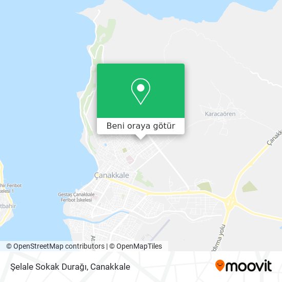 Şelale Sokak Durağı harita