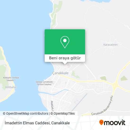 İmadettin Elmas Caddesi harita