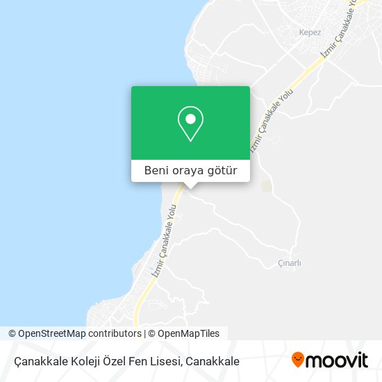 Çanakkale Koleji Özel Fen Lisesi harita