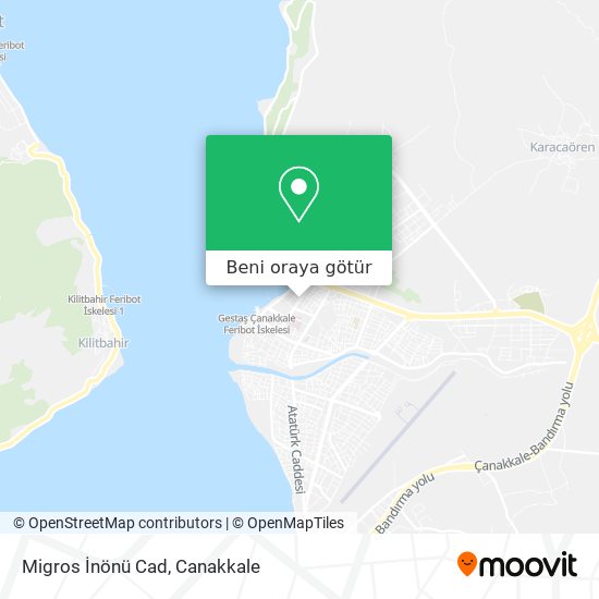 Migros İnönü Cad harita