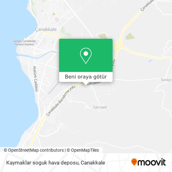 Kaymaklar soguk hava deposu harita
