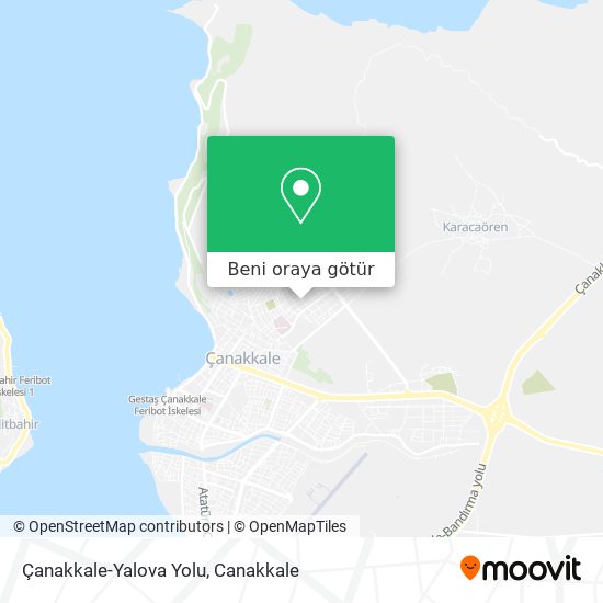 Çanakkale-Yalova Yolu harita