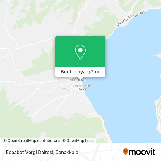 Eceabat Vergi Dairesi harita