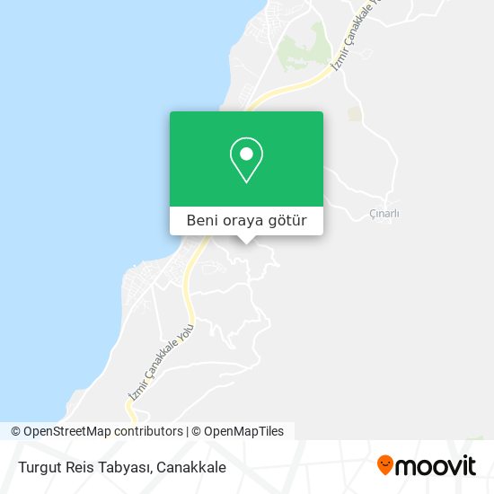 Turgut Reis Tabyası harita