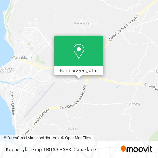 Kocasoylar Grup TROAS PARK harita