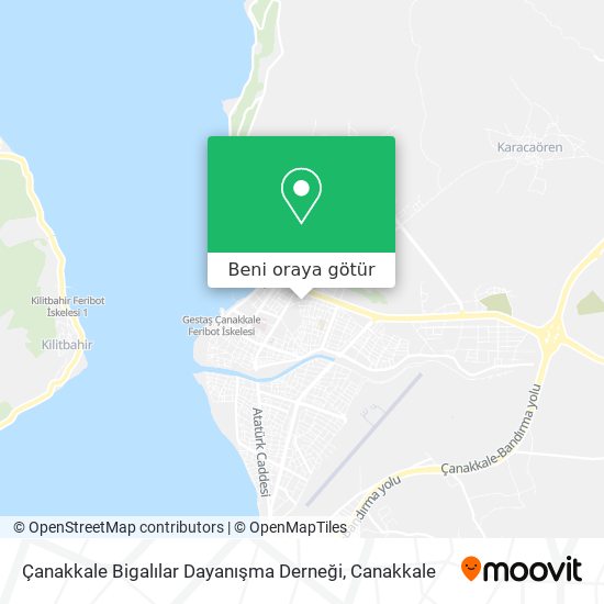 Çanakkale Bigalılar Dayanışma Derneği harita