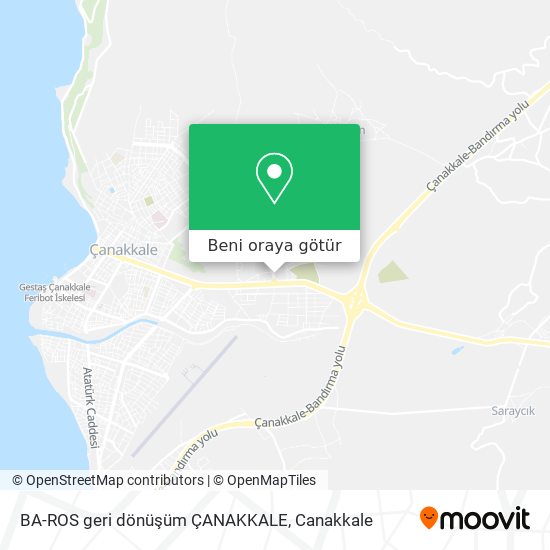 BA-ROS geri dönüşüm ÇANAKKALE harita