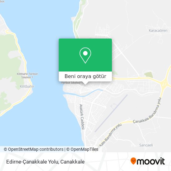 Edirne-Çanakkale Yolu harita