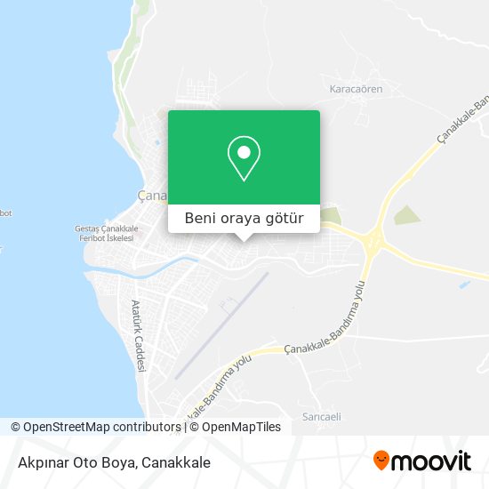 Akpınar Oto Boya harita