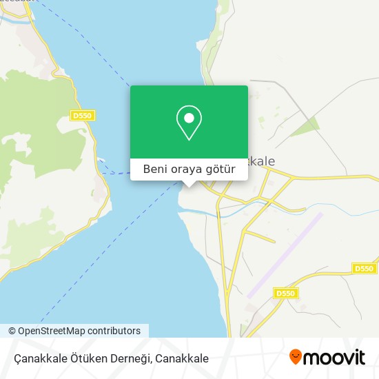 Çanakkale Ötüken Derneği harita