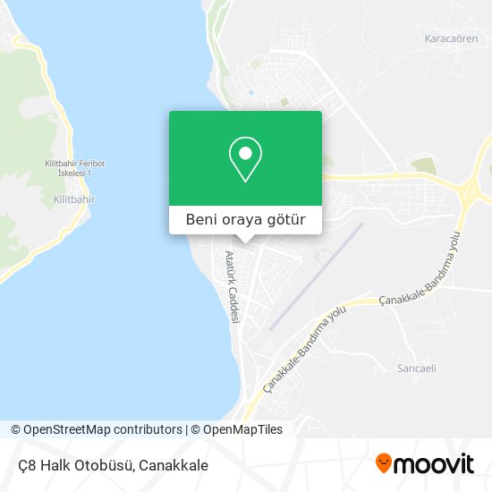 Ç8 Halk Otobüsü harita