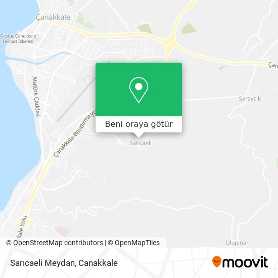 Sarıcaeli Meydan harita