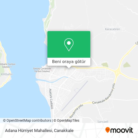Adana Hürriyet Mahallesi harita