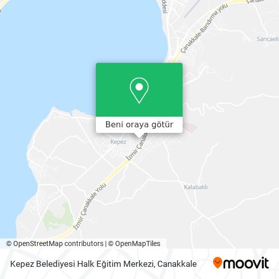 Kepez Belediyesi Halk Eğitim Merkezi harita