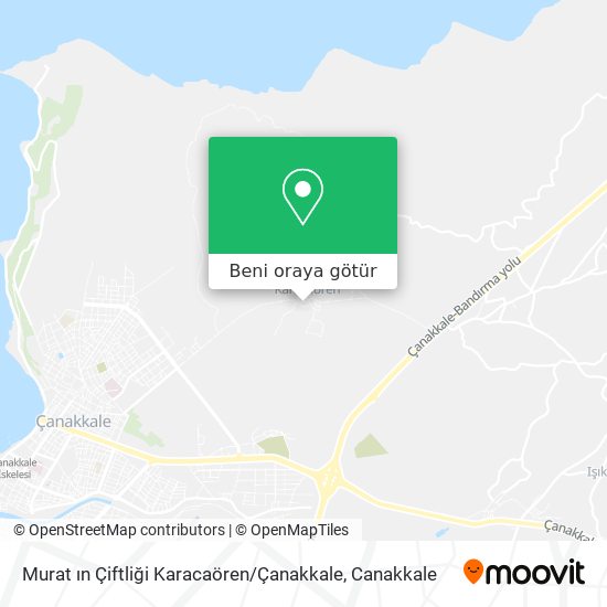Murat ın Çiftliği Karacaören / Çanakkale harita