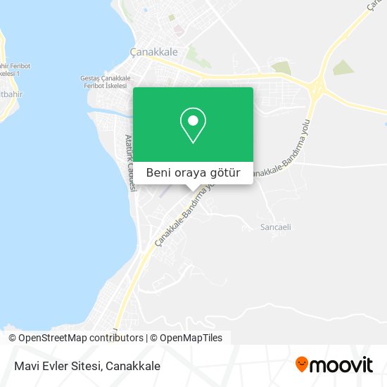Mavi Evler Sitesi harita