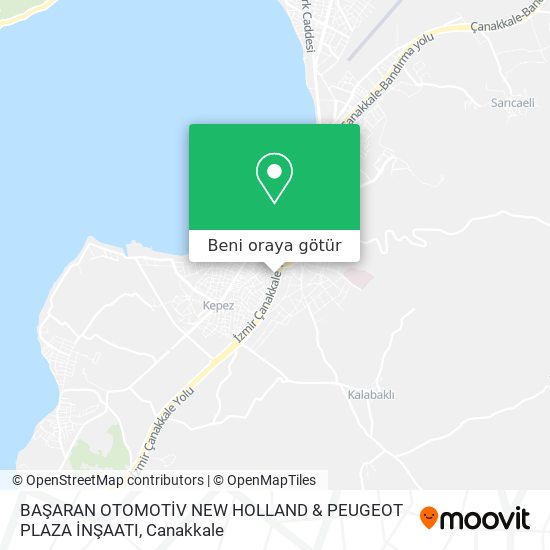 BAŞARAN OTOMOTİV NEW HOLLAND & PEUGEOT PLAZA İNŞAATI harita