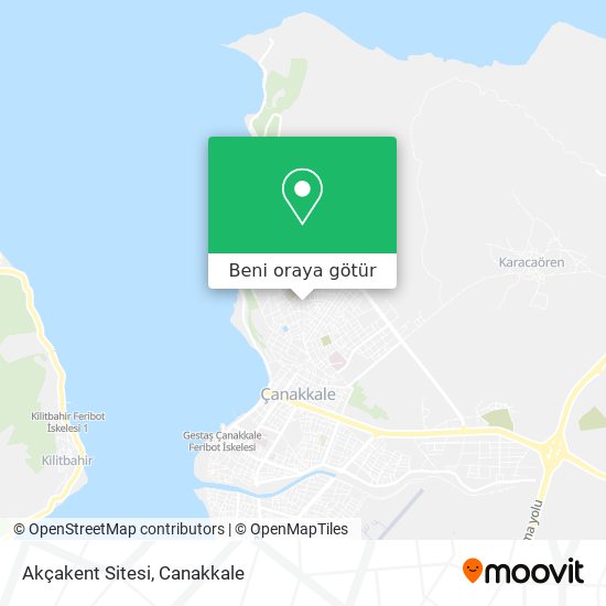 Akçakent Sitesi harita