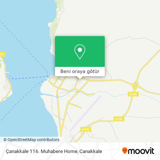 Çanakkale 116. Muhabere Home harita