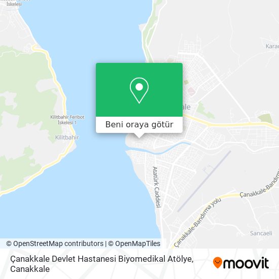 Çanakkale Devlet Hastanesi Biyomedikal Atölye harita