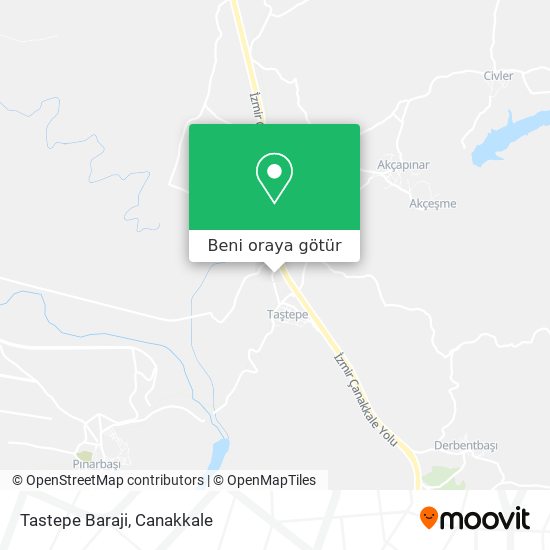 Tastepe Baraji harita