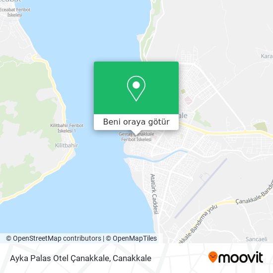 Ayka Palas Otel Çanakkale harita