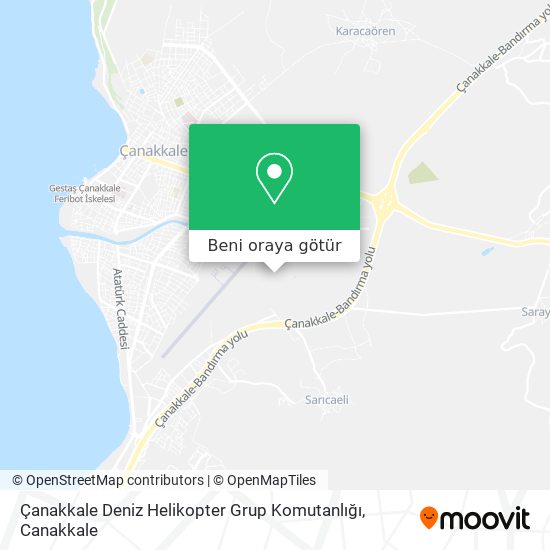 Çanakkale Deniz Helikopter Grup Komutanlığı harita