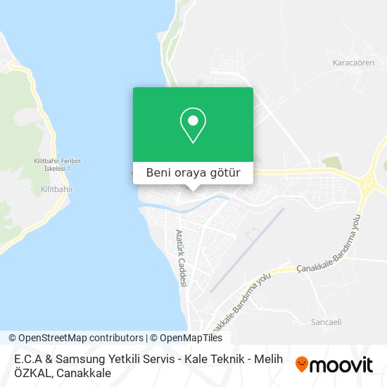 E.C.A & Samsung Yetkili Servis - Kale Teknik - Melih ÖZKAL harita