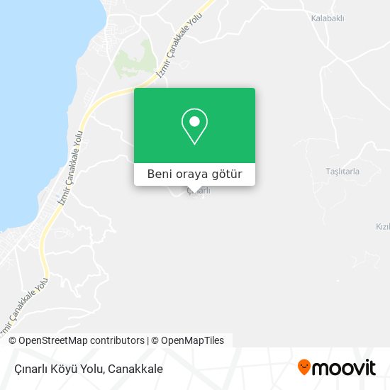 Çınarlı Köyü Yolu harita