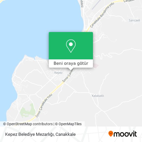 Kepez Belediye Mezarlığı harita