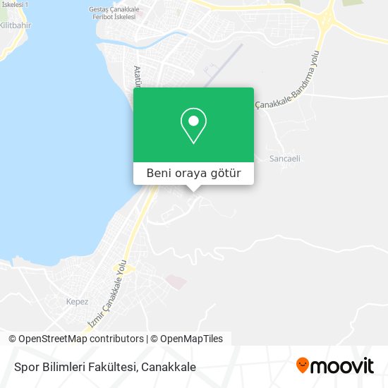 Spor Bilimleri Fakültesi harita