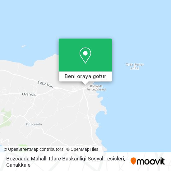 Bozcaada Mahalli Idare Baskanligi Sosyal Tesisleri harita