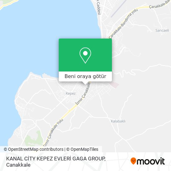 KANAL CİTY KEPEZ EVLERİ GAGA GROUP harita