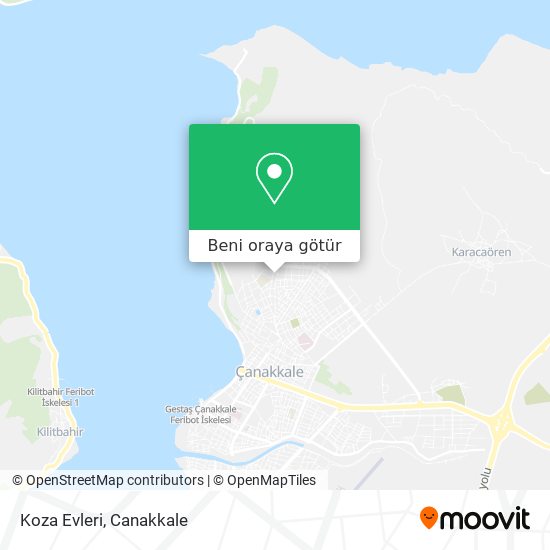 Koza Evleri harita