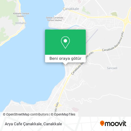 Arya Cafe Çanakkale harita