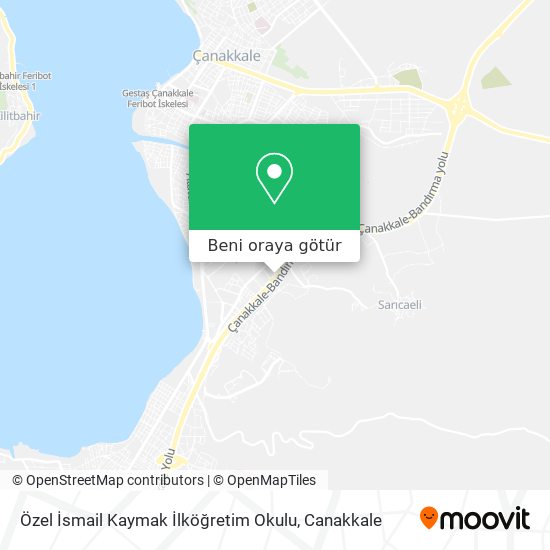 Özel İsmail Kaymak İlköğretim Okulu harita